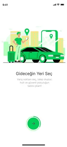 Haydi Gelsin yolcu uygulaması ekranı