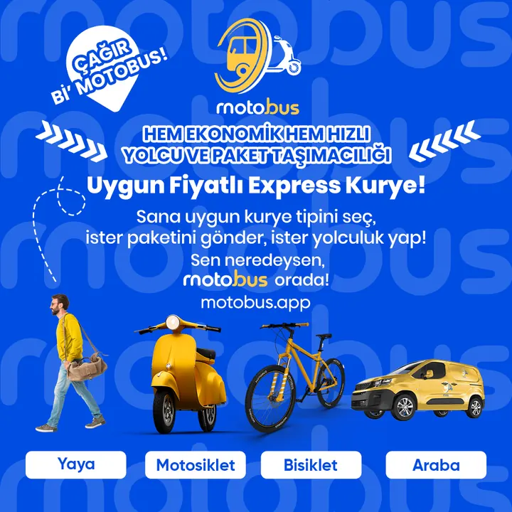 Motobus gönderisi: uygun fiyatlı ekspres kurye