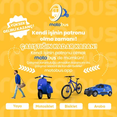 Motobus gönderisi: kendi işinin patronu olma zamanı